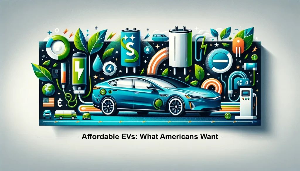 Visually appealing banner that subtly conveys American preferences for electric and hybrid vehicles